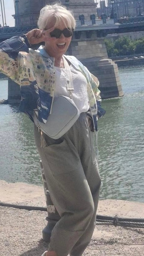 KHAKI CROPPED POCKET TROUSERS