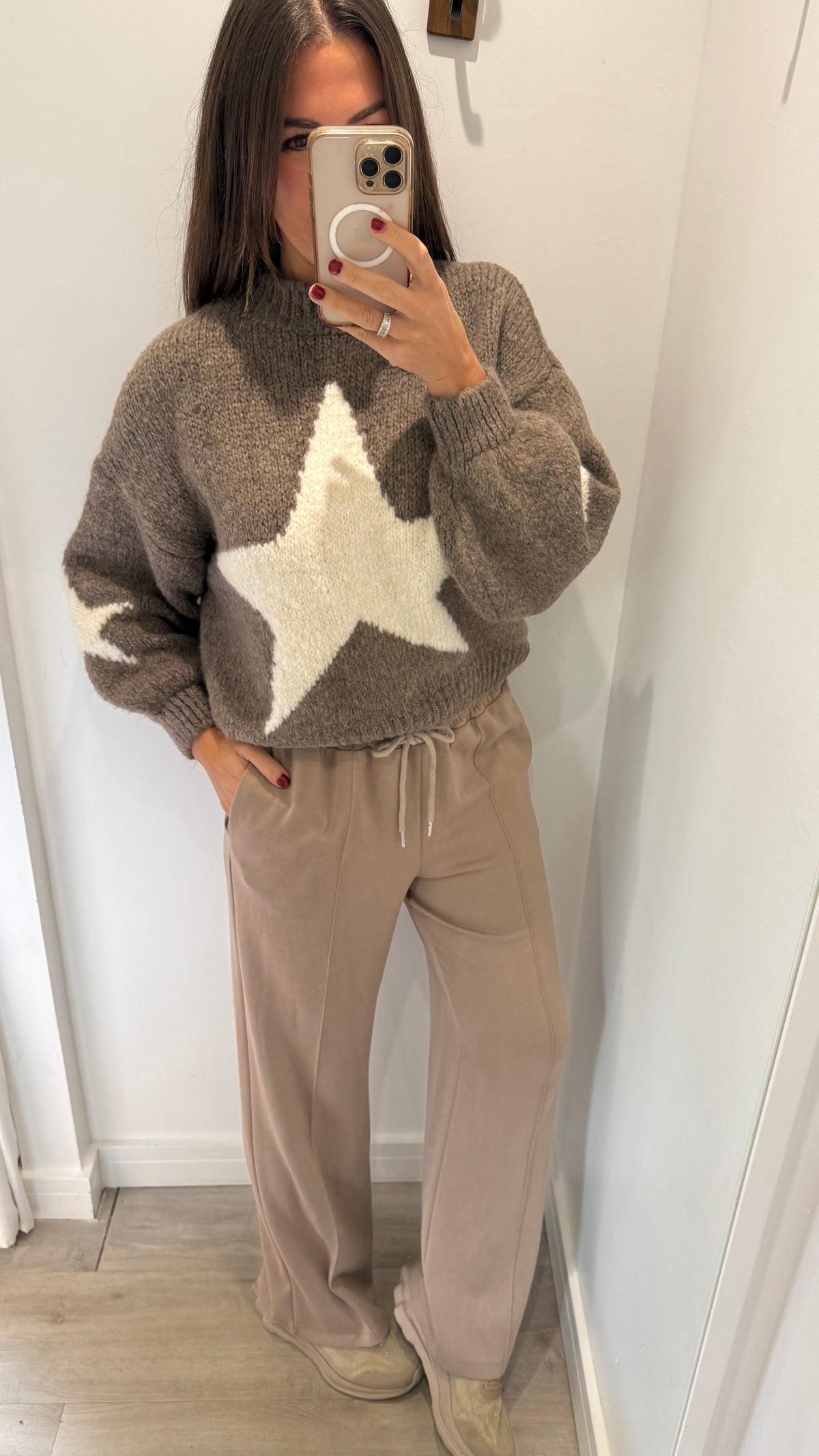 MOCHA STAR CHUNKY KNIT