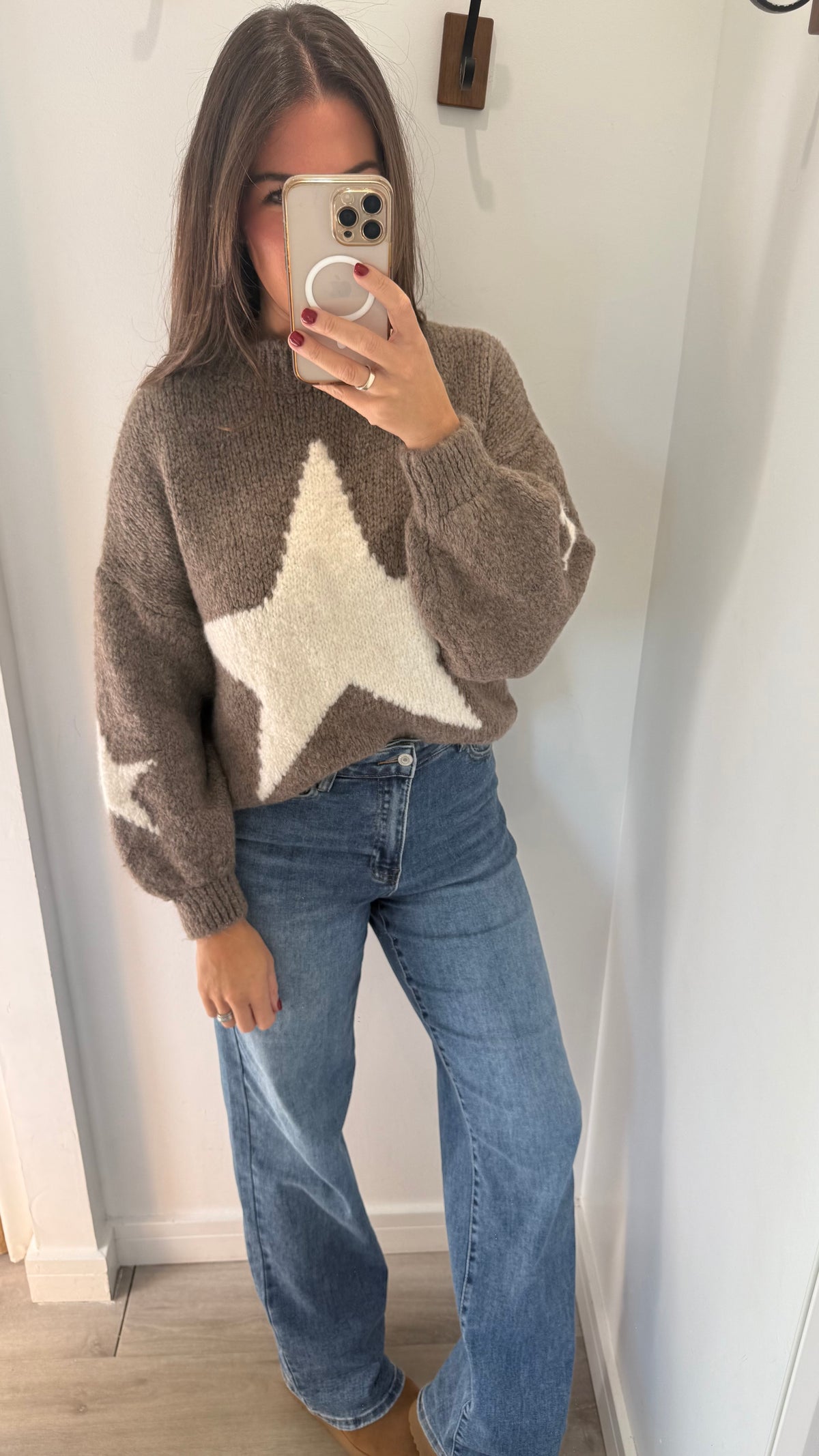MOCHA STAR CHUNKY KNIT