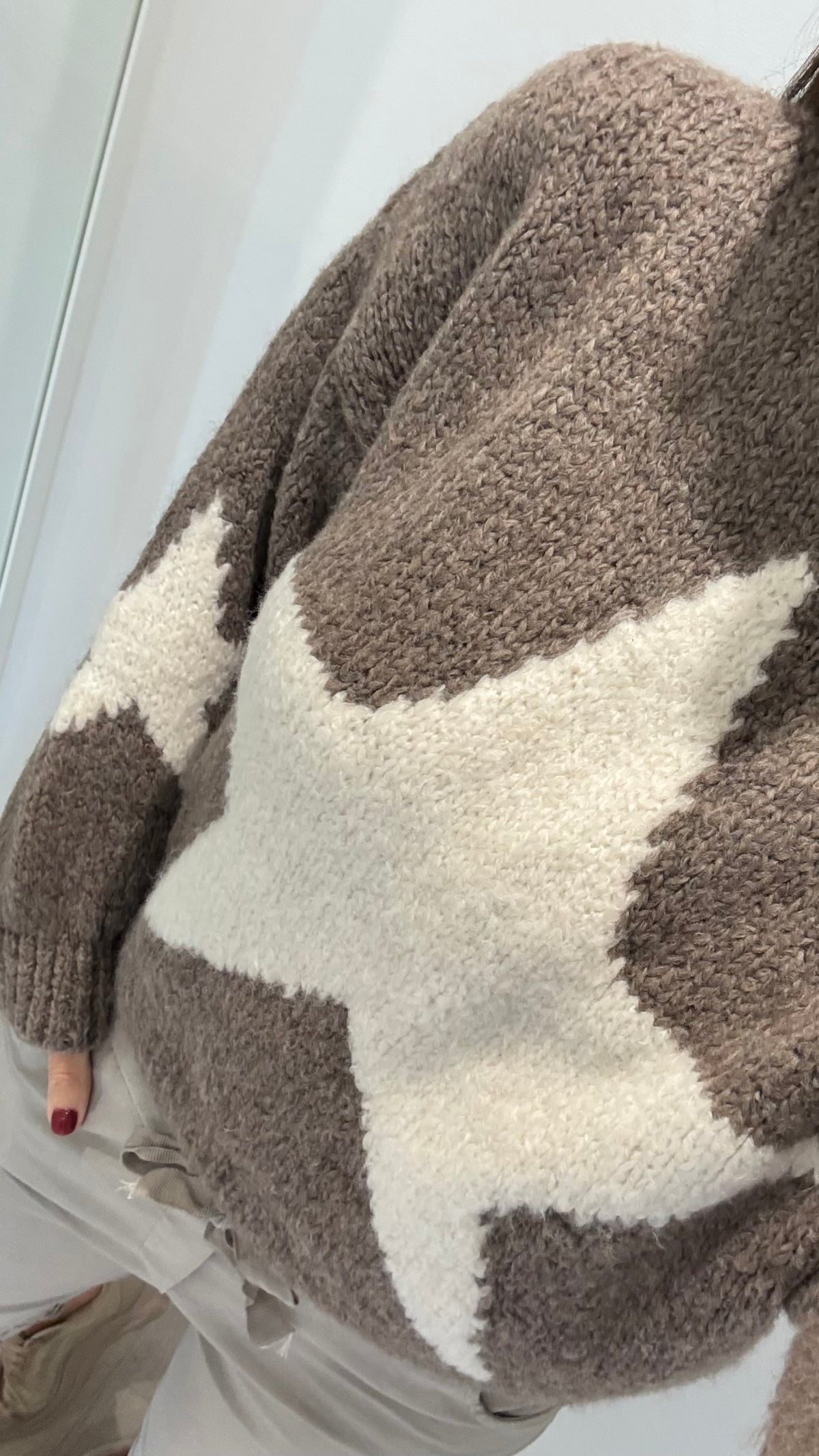 MOCHA STAR CHUNKY KNIT