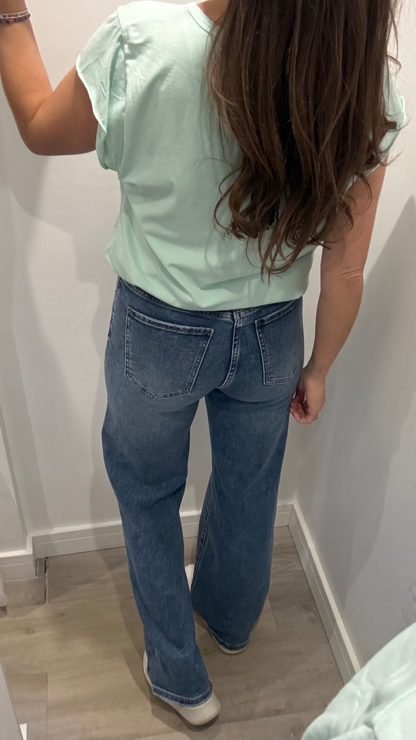 MINT CAP SLEEVE TEE