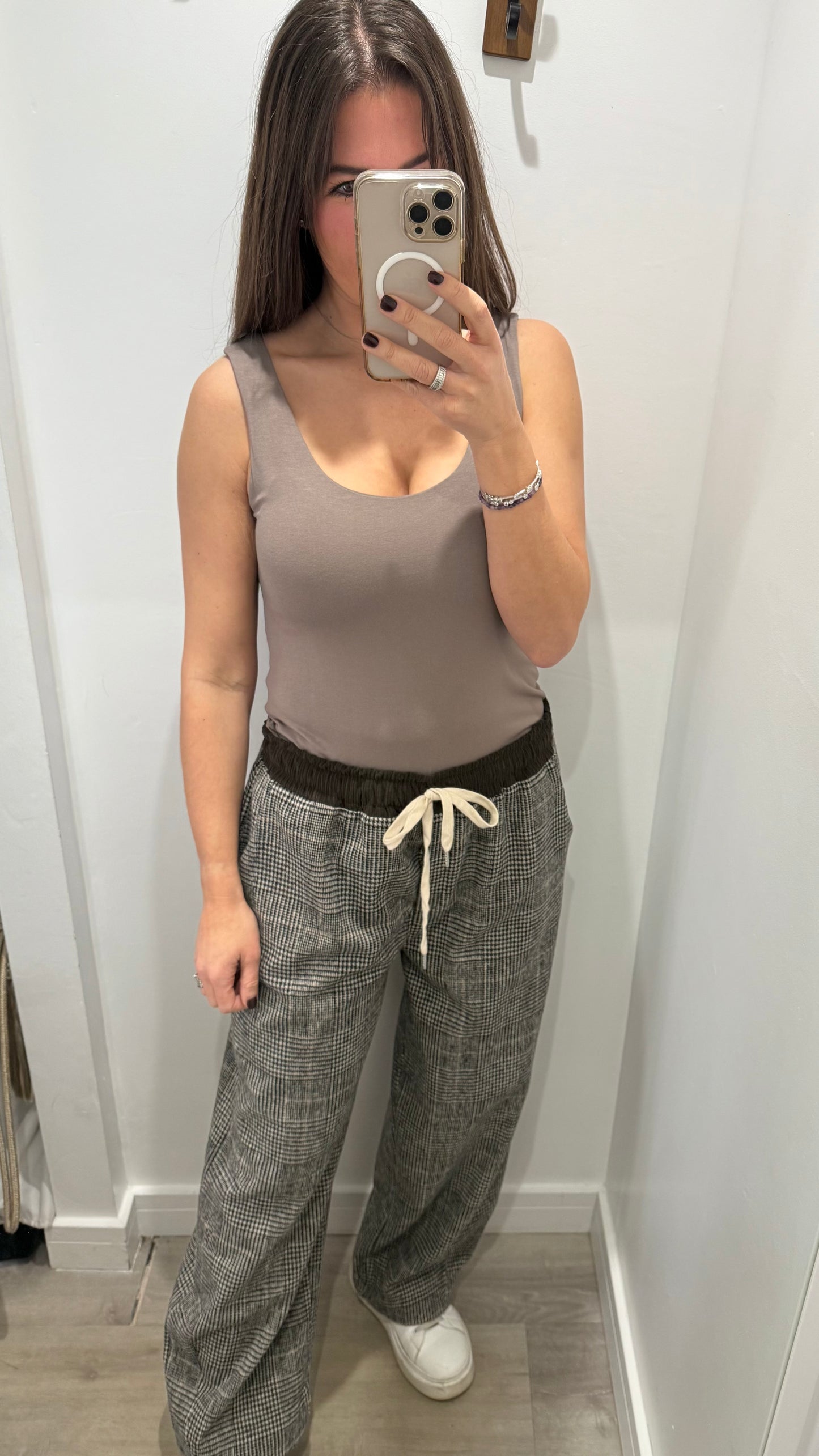 MOCHA CAMI VEST TOP