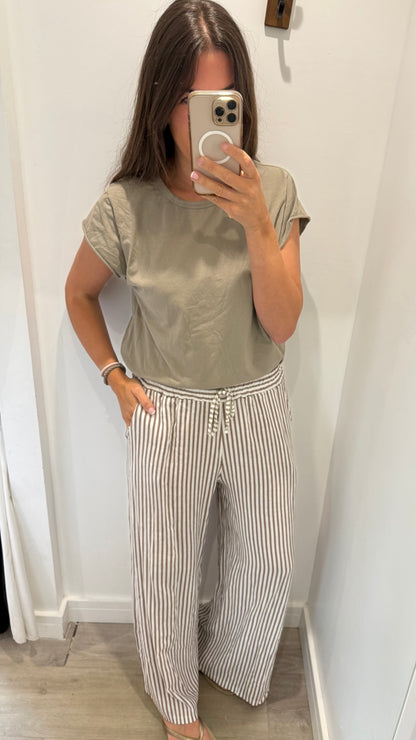 MOCHA CAP SLEEVE TEE