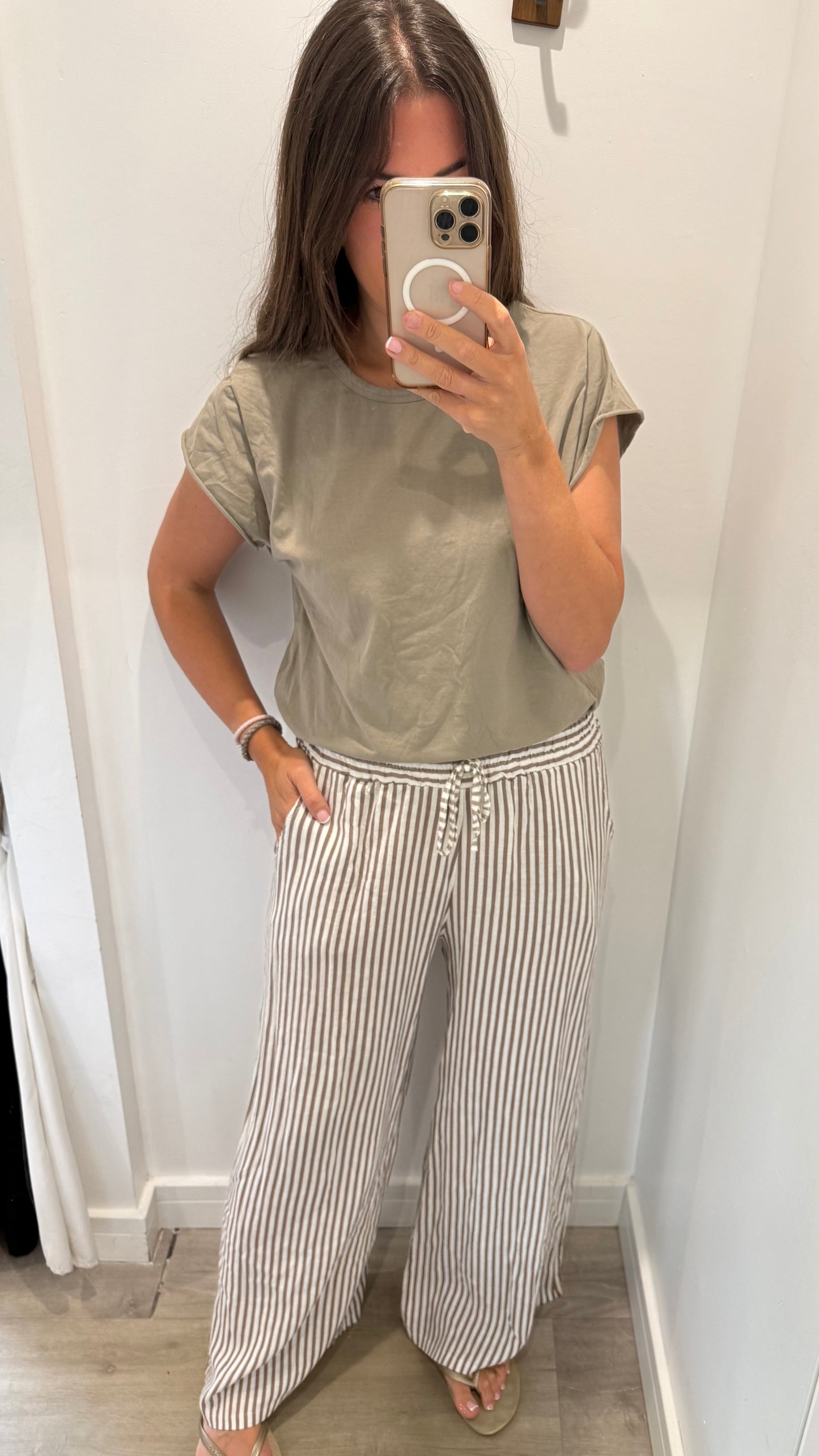 MOCHA CAP SLEEVE TEE
