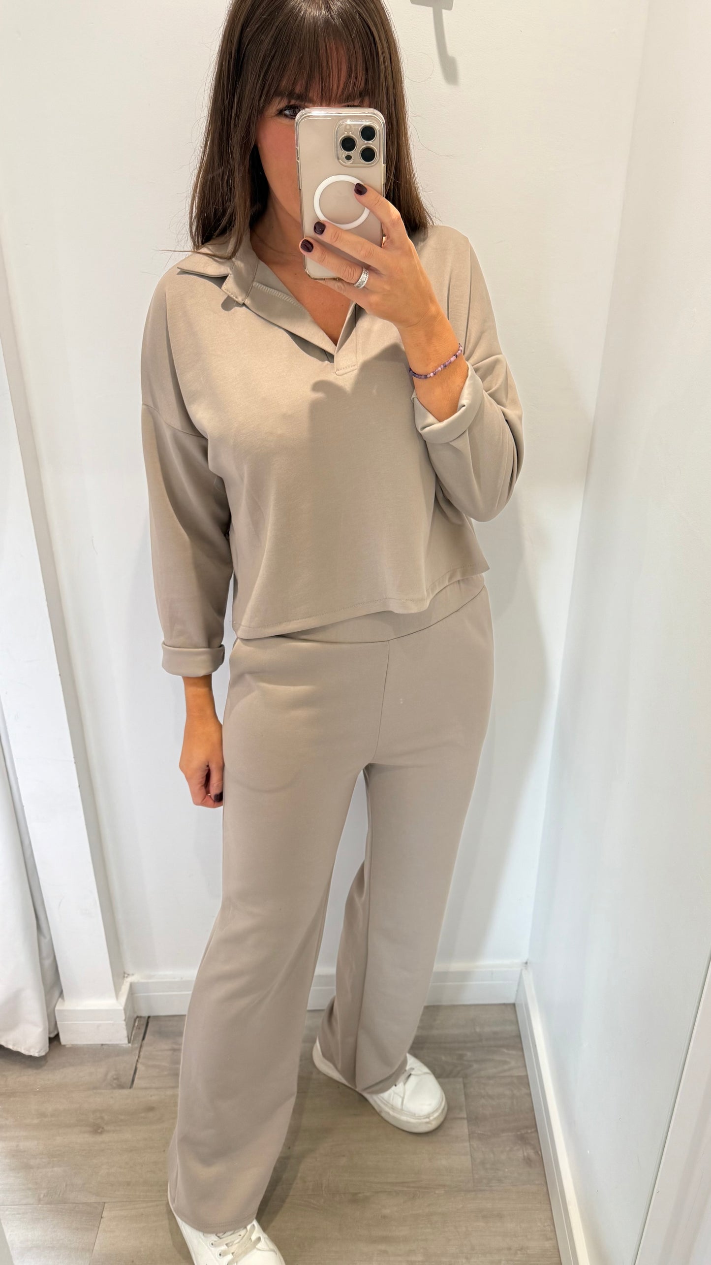 MOCHA TWO PIECE LOUNGE SET