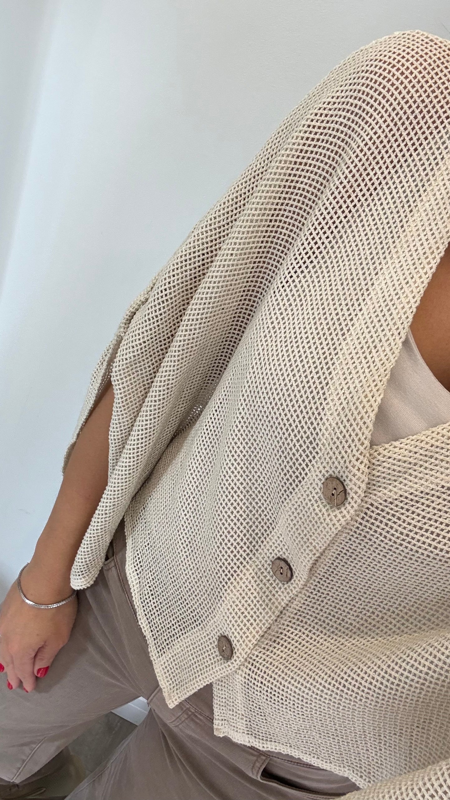 NUDE FINE KNIT BATWING CARDIGAN