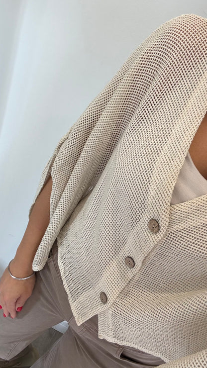NUDE FINE KNIT BATWING CARDIGAN