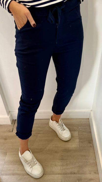 NAVY MAGIC PANTS