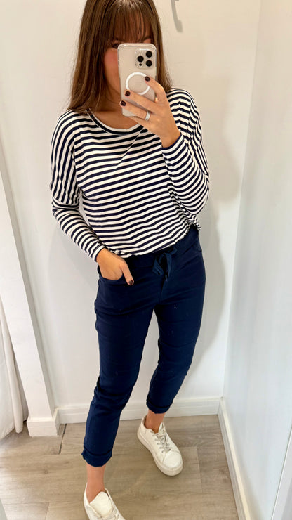 NAVY MAGIC PANTS