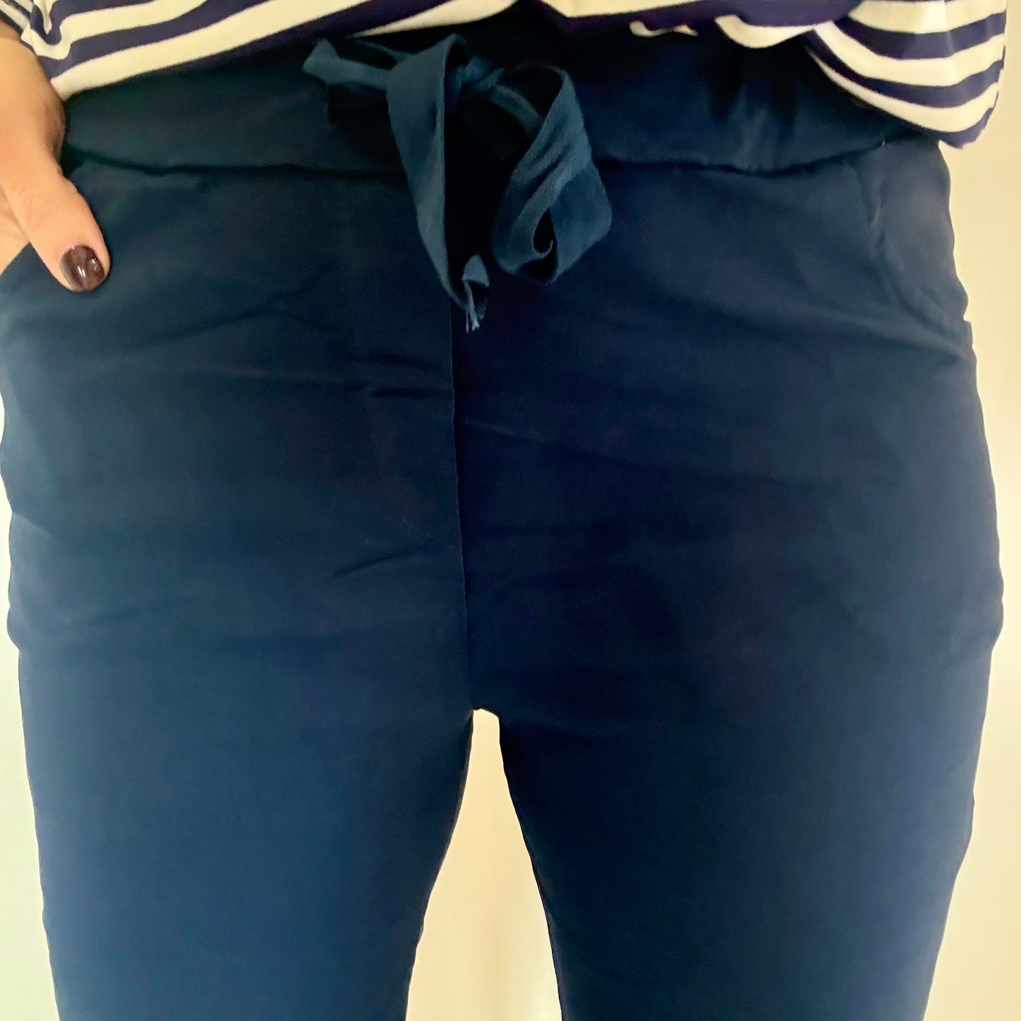 NAVY MAGIC PANTS