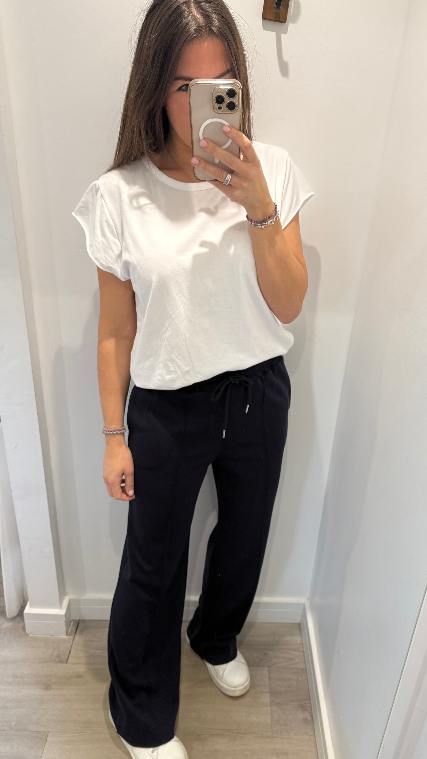 NAVY STRAIGHT LEG TROUSERS - BESTSELLER