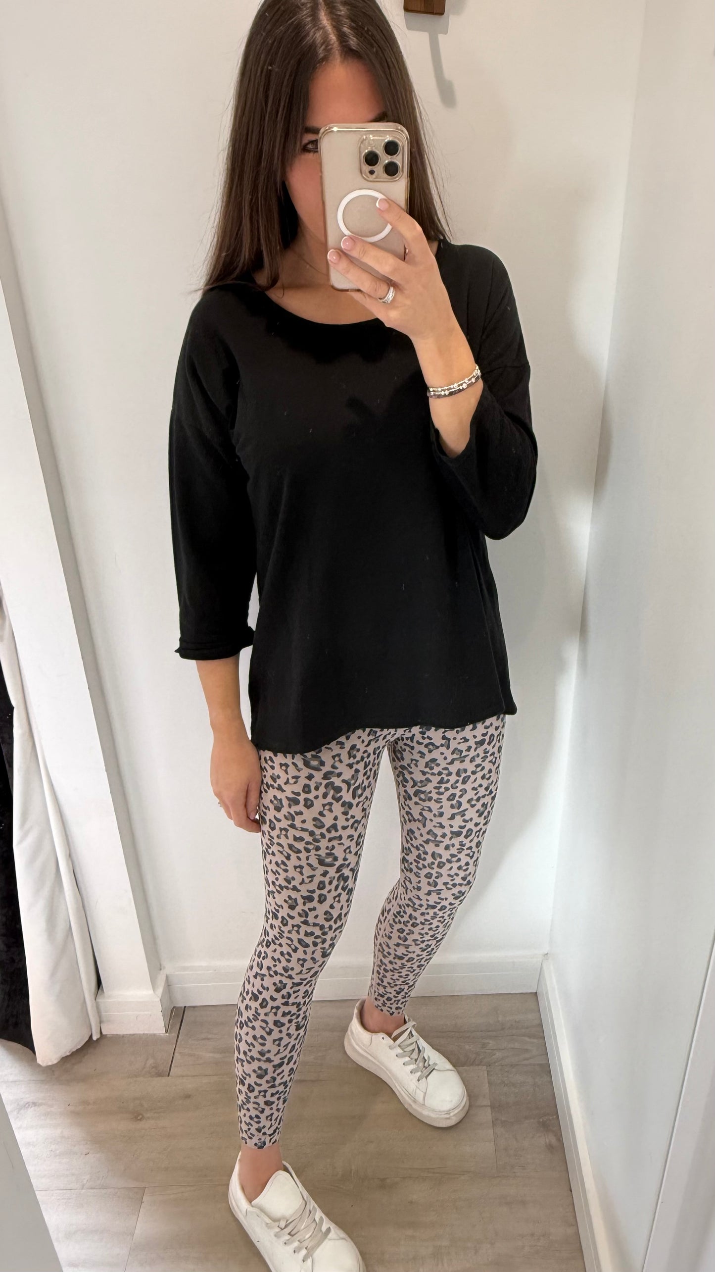 NUDE LEOPARD PRINT LEGGINGS