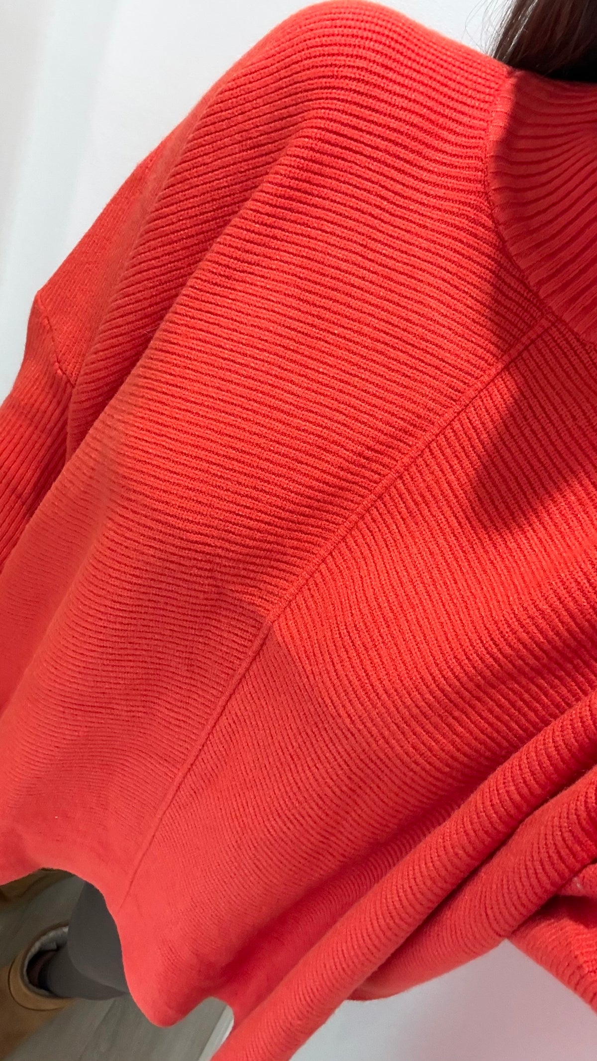 ORANGE LONGLINE BATWING KNIT JUMPER