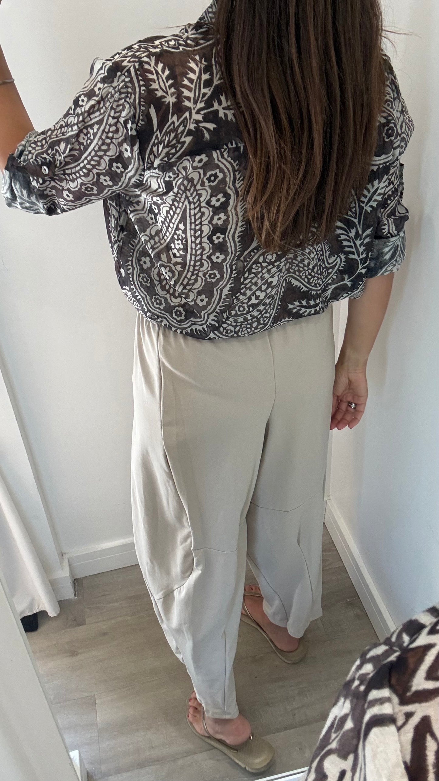 PAISLEY PRINT BUTTON SHIRT