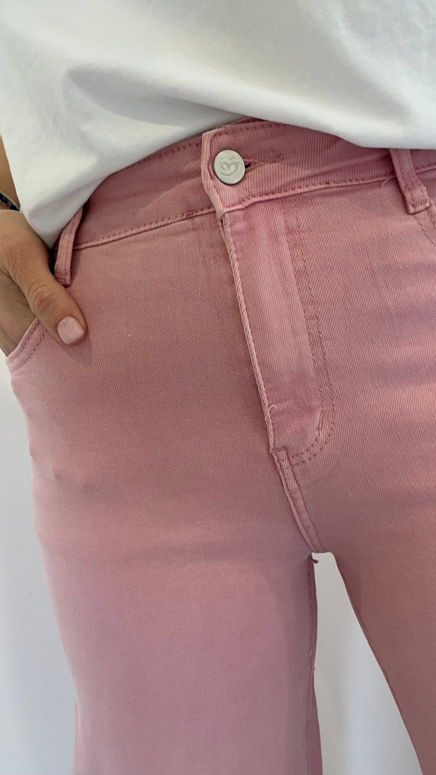 PINK WIDE-LEG JEAN