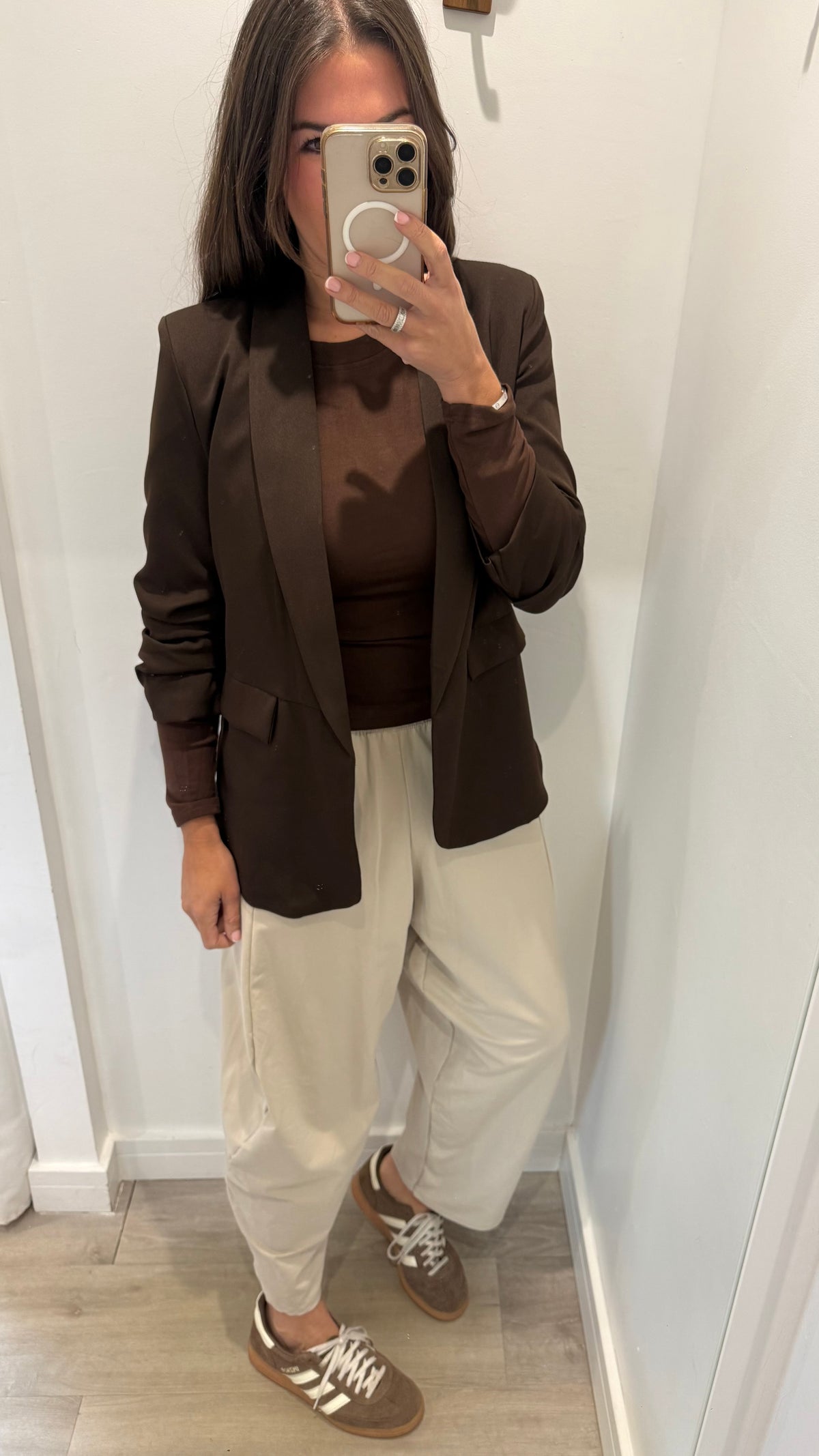 SAND COCOON JERSEY TROUSERS