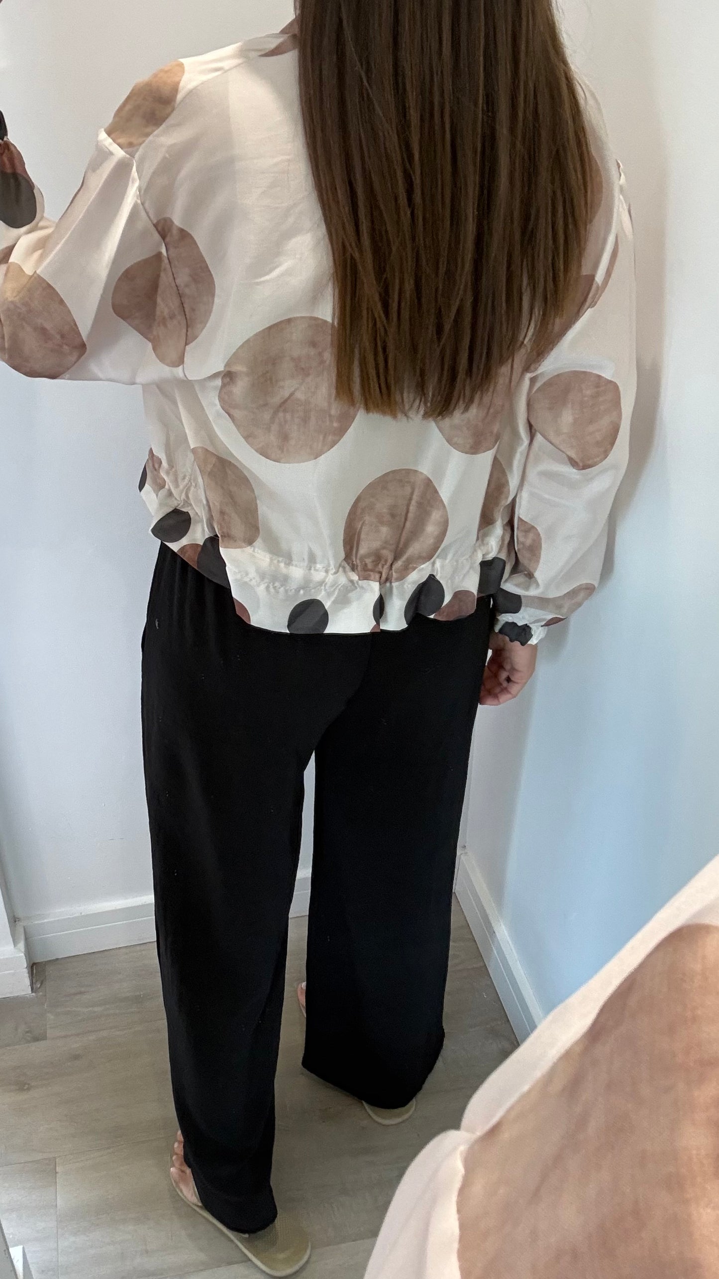 SILKY SPOT BOMBER JACKET