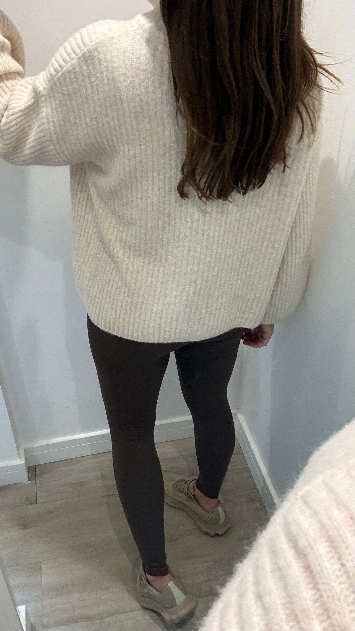 VANILLA ZIP THROUGH CHUNKY KNIT CARDIGAN
