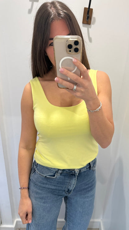 YELLOW CAMI VEST TOP