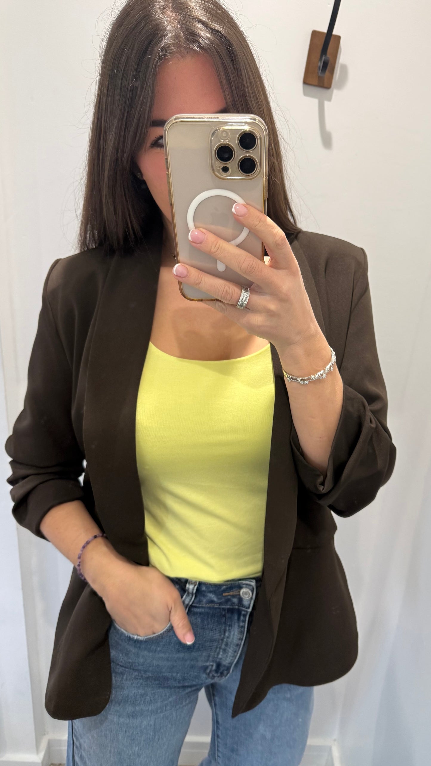 YELLOW CAMI VEST TOP