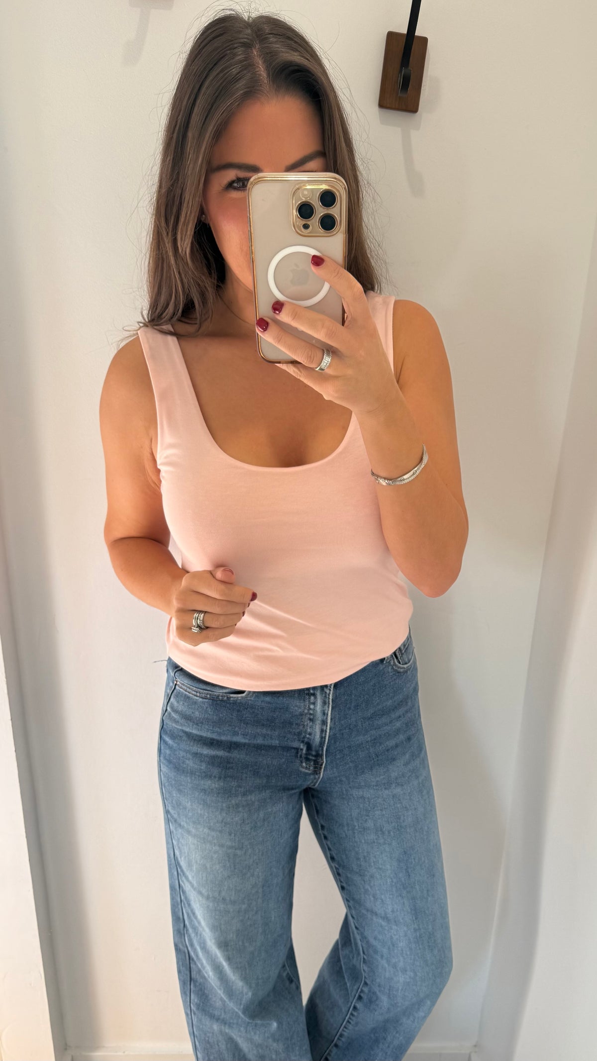 BLUSH PINK CAMI VEST TOP