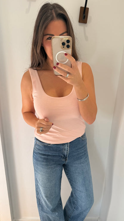 BLUSH PINK CAMI VEST TOP