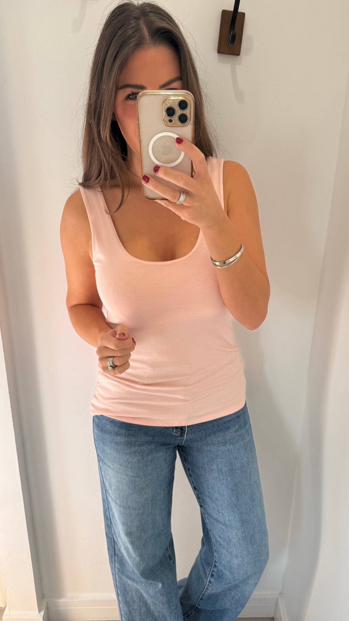 BLUSH PINK CAMI VEST TOP