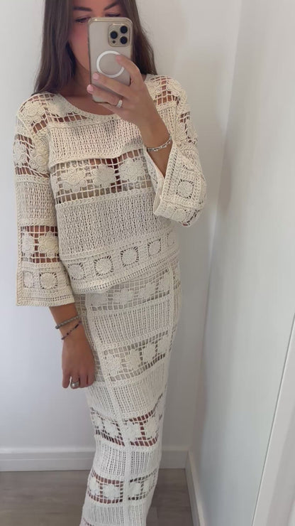 CROCHET SKIRT CO-ORD