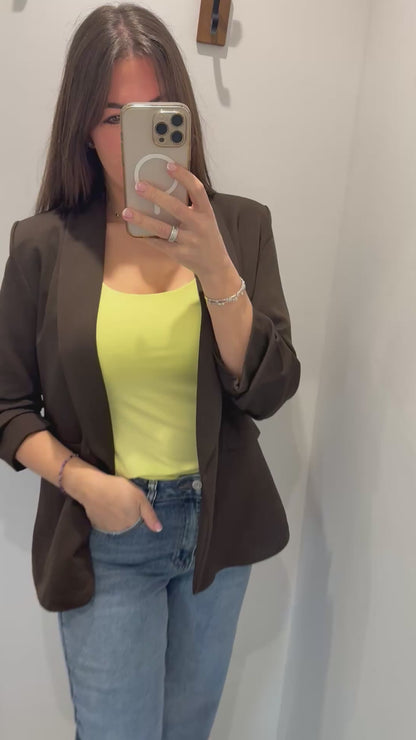 YELLOW CAMI VEST TOP